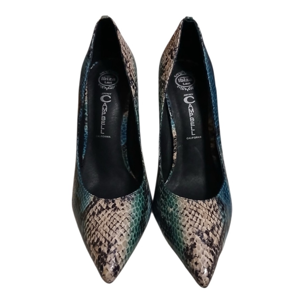 Jeffrey Campbell | Colorful Snakeskin Leather Stiletto Heels Size 6